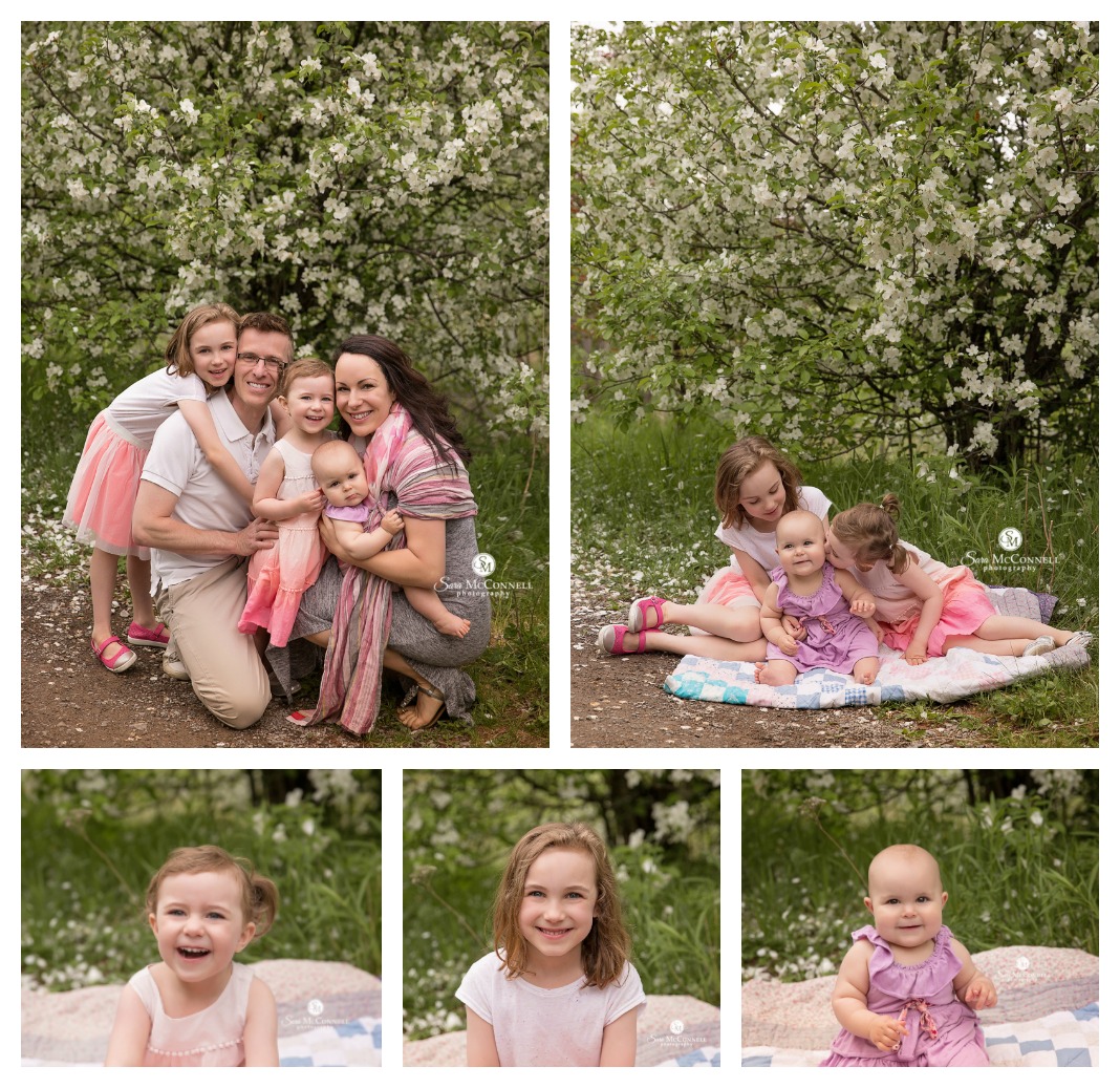 ottawa family photos in the spring blossoms