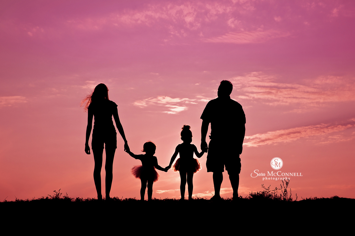 Ottawa Family Photos at sunset by Sara McConnell Photography