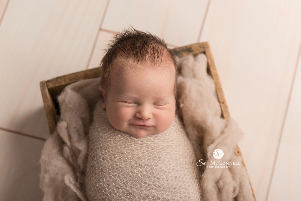 Newborn baby photos by Sara McConnell Photography