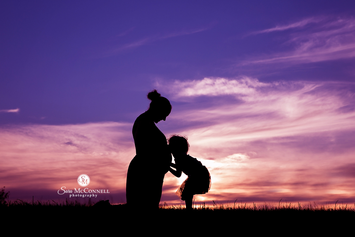 Sunset silhouette photos by Sara McConnell Photography