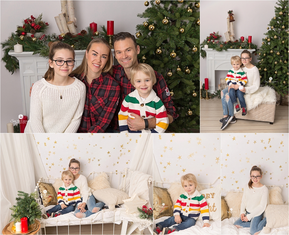 Holiday photos in studio by Sara McConnell Photography