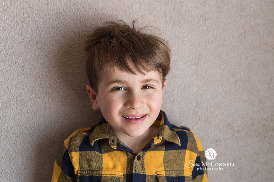 Photo of a young boy - lighting lesson from sara mcconnell photography