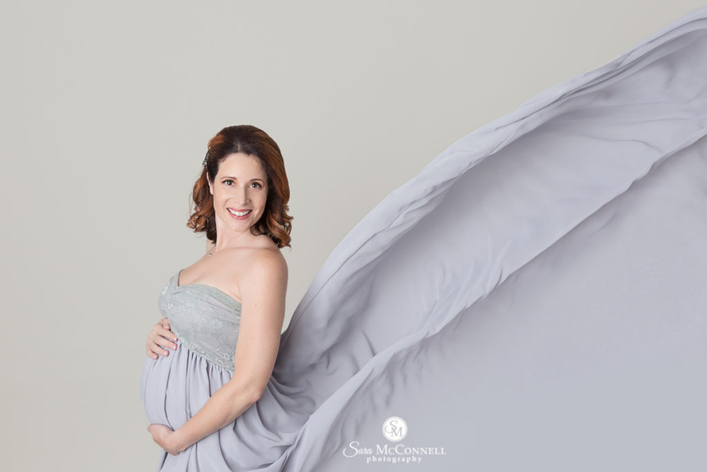 ottawa maternity photo in a lilac gown