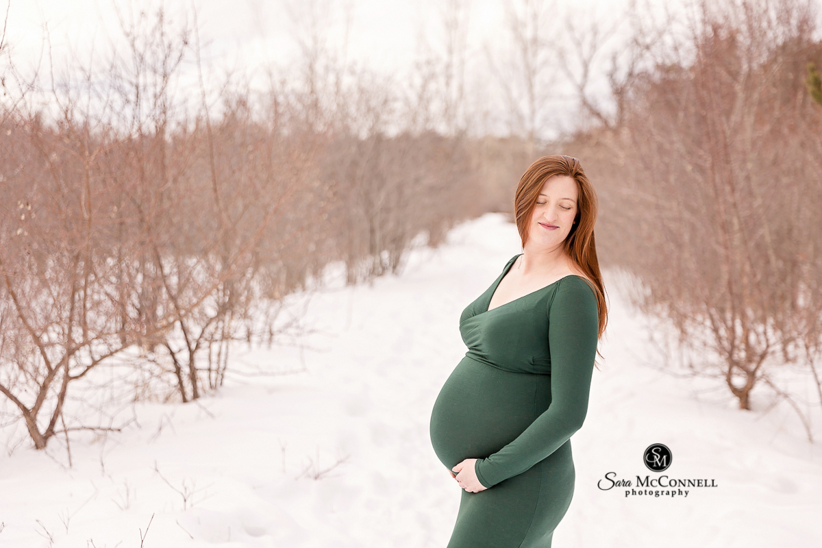 Winter Forest Maternity Session | Ottawa Photographer