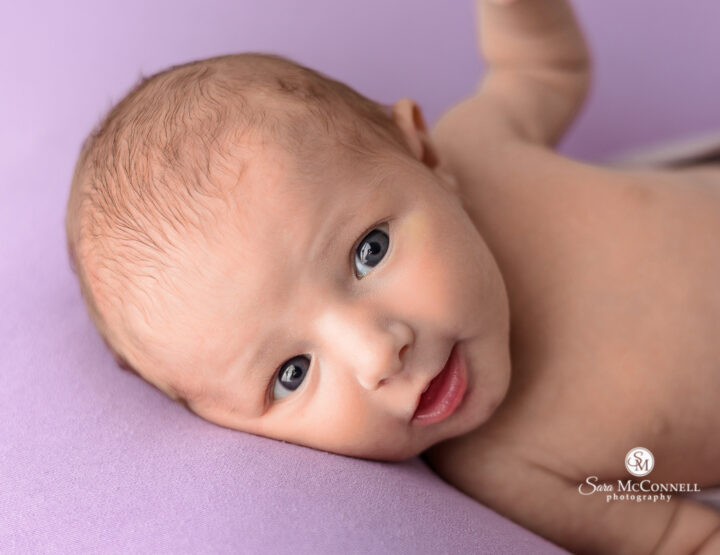 Bright Eyed Baby Girl | Orleans Newborn Photographer