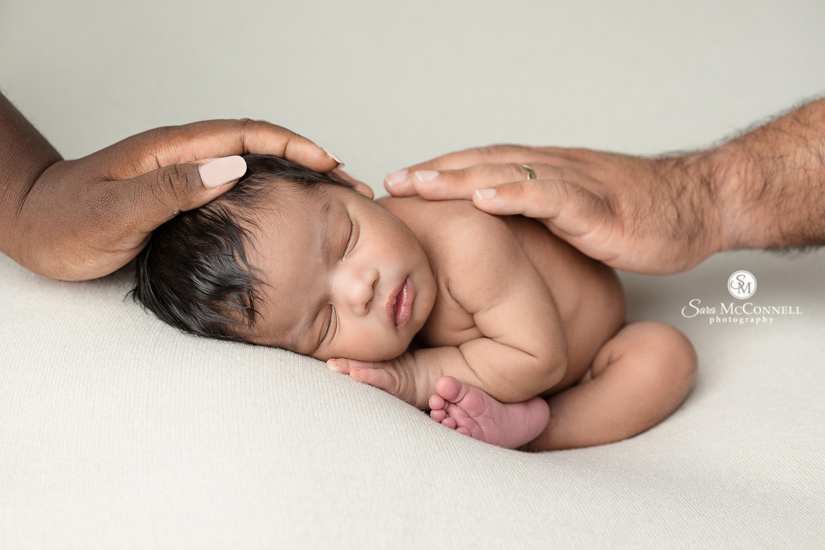 A popular newborn session pose
